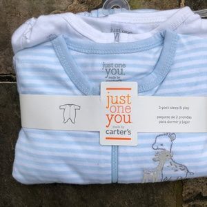 NWT Carter's 2 pack Onesies with Giraffes